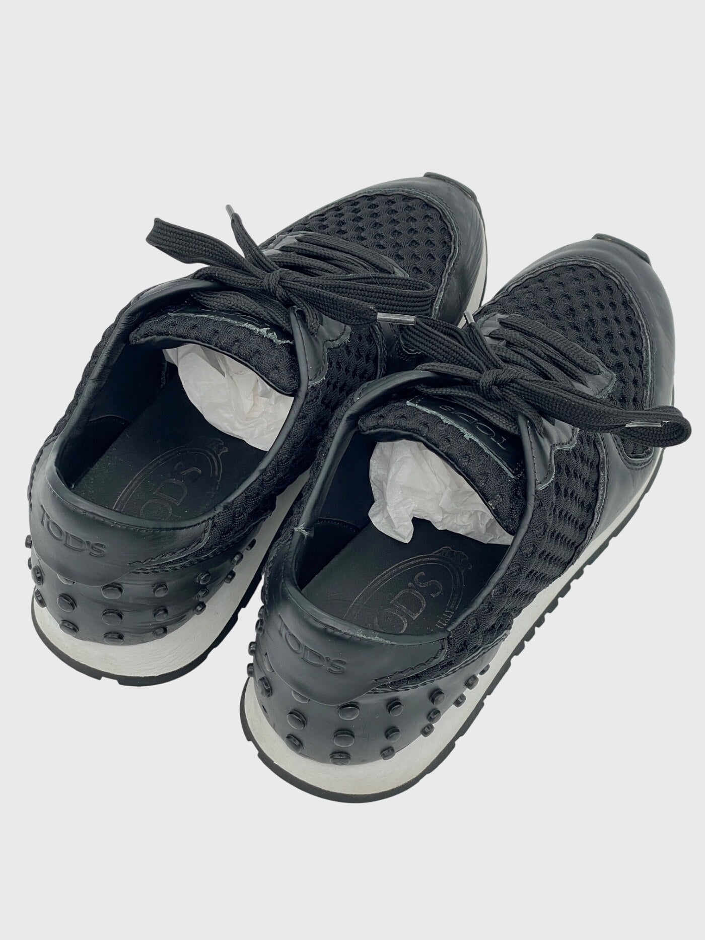 Tod's Sportivo Ultralight Mesh Low Top Sneaker EU 38 Schwarz - Image 4