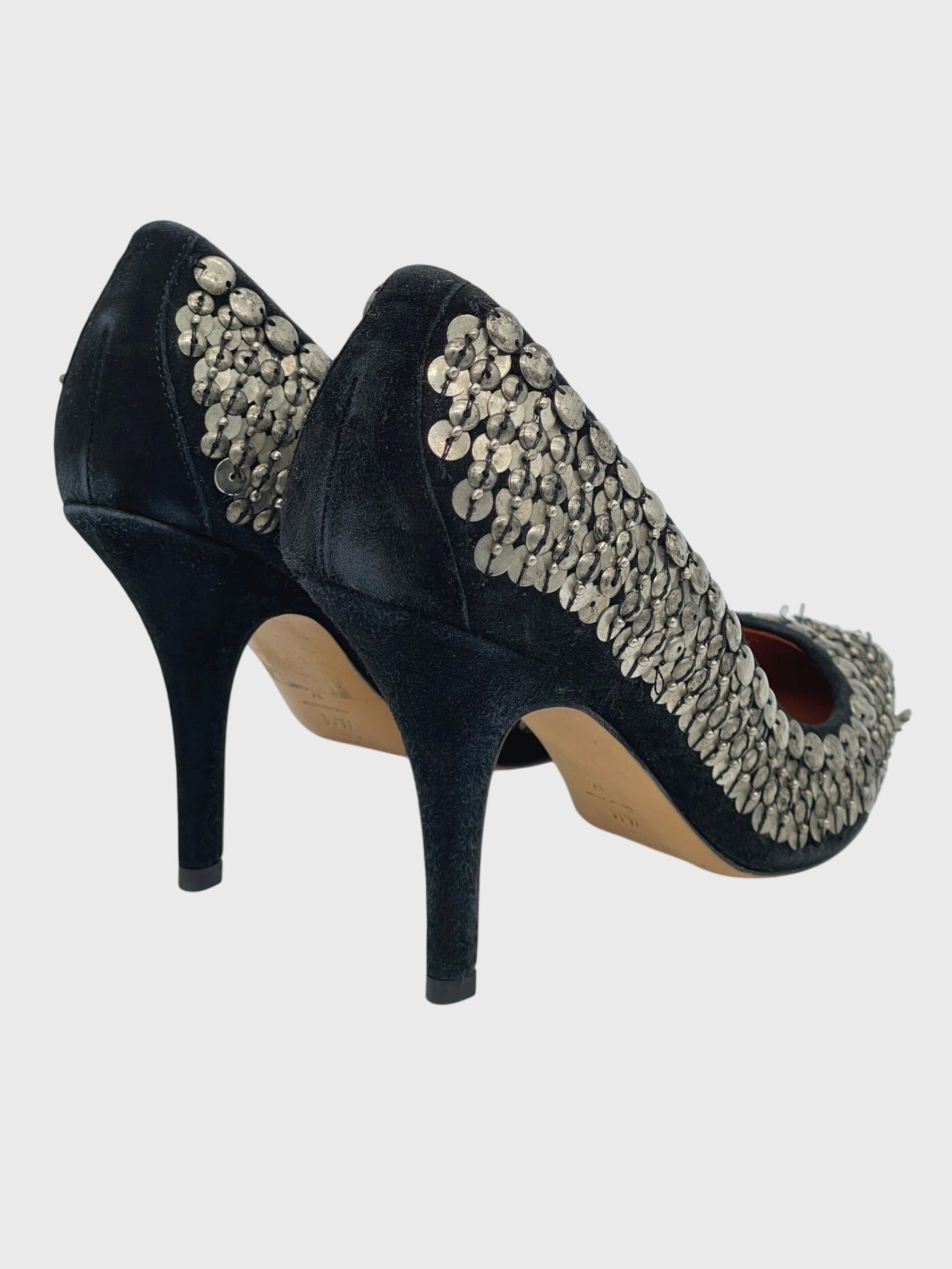 Isabel Marant pour H&M Embellished Suede Pump EU 37 Schwarz - Image 4