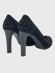 Tod's Suede Pump EU 38.5 Schwarz - Image 4