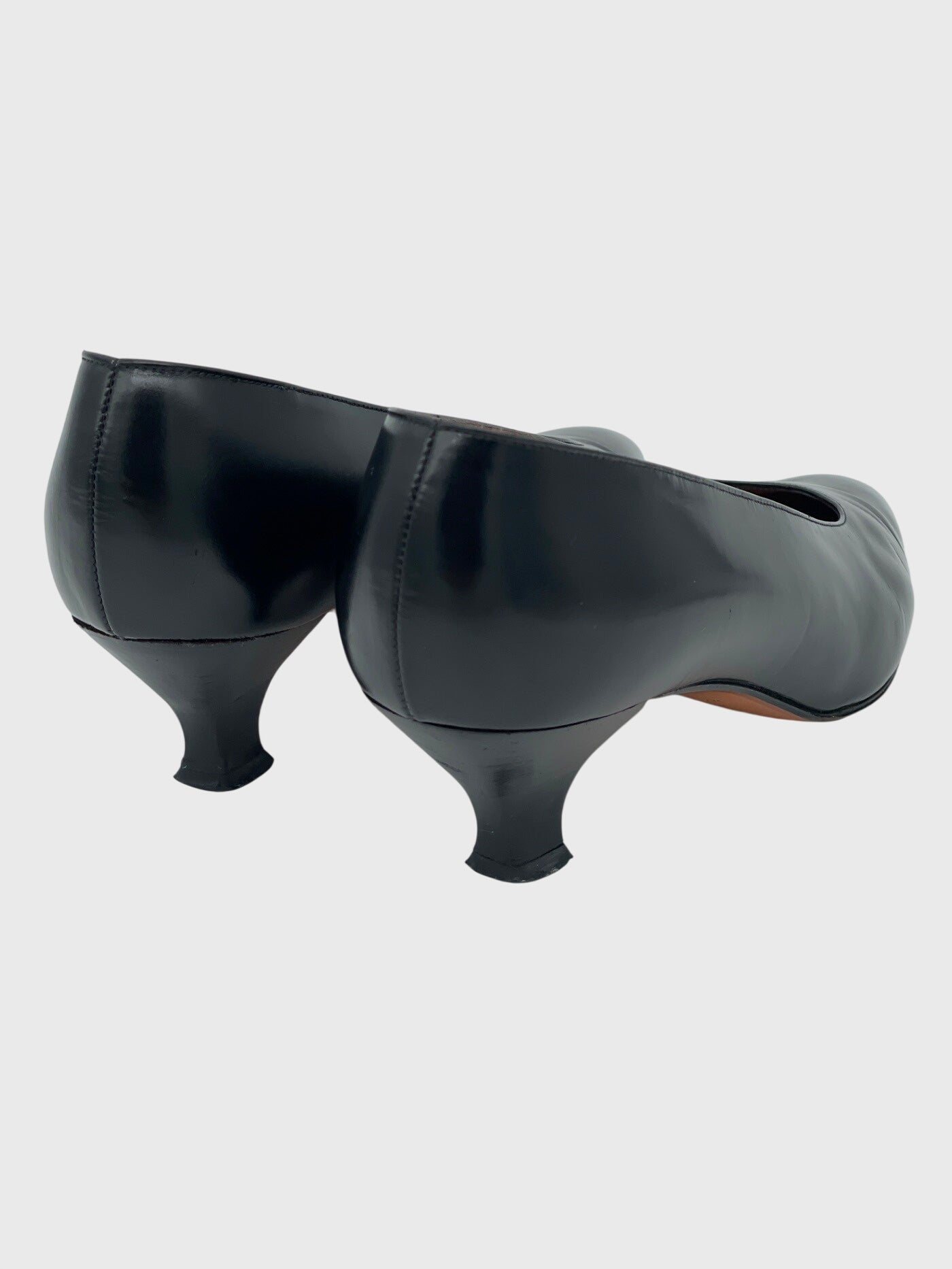 Sergio Rossi Leather Pump EU 38.5 Schwarz - Image 4
