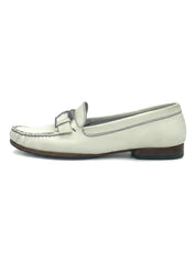Salvatore Ferragamo Gancini Mokassin EU 36 Weiß