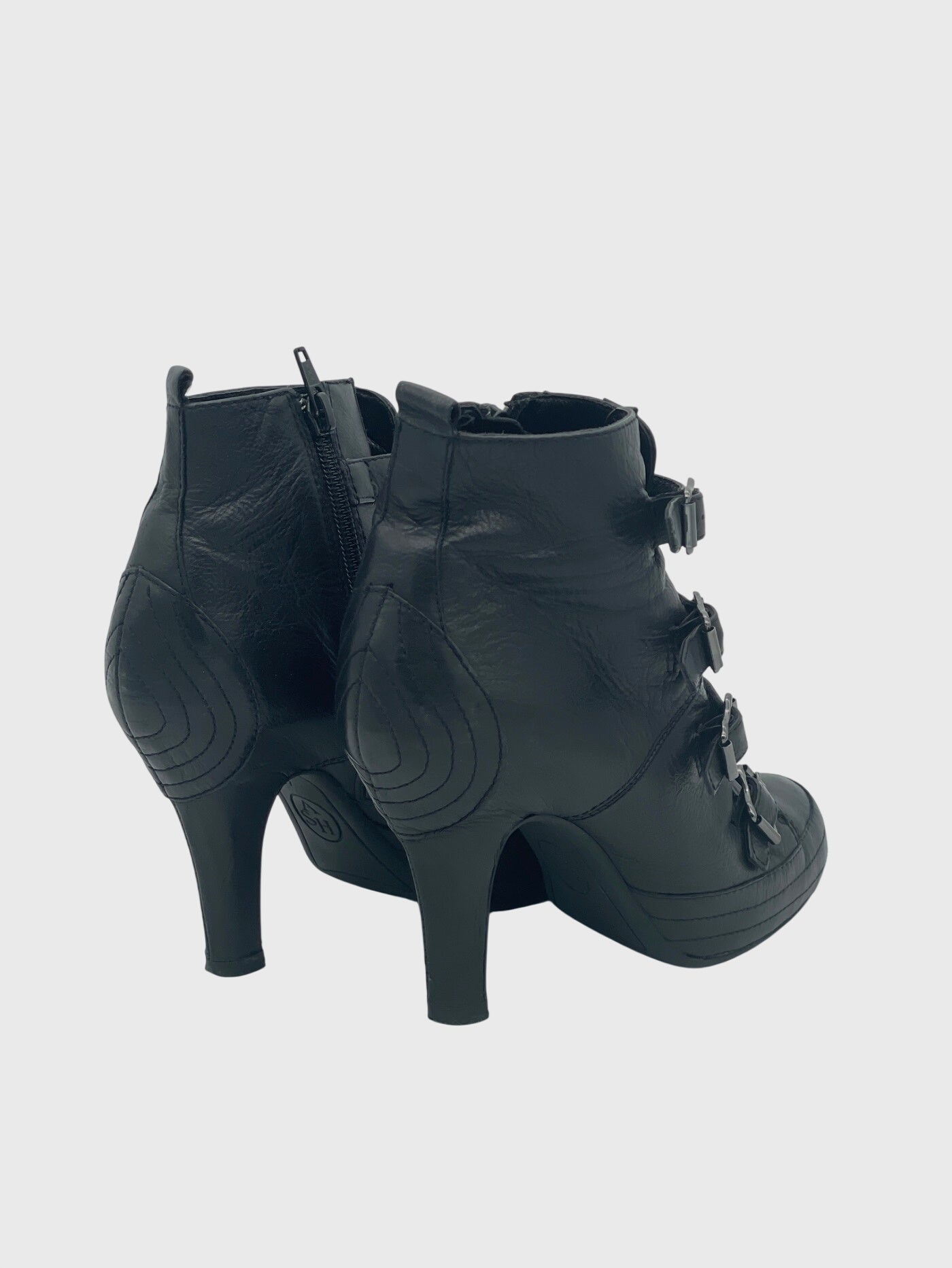 Ash Leather Ankle Boot EU 37 Schwarz - Image 5