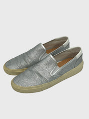 Saint Laurent / YSL Skate 20 Glitter Slip-On Slip-On Sneaker EU 39 Metallic