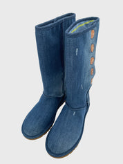 UGG Lo Pro Button Denim Stiefel EU 39 Blau