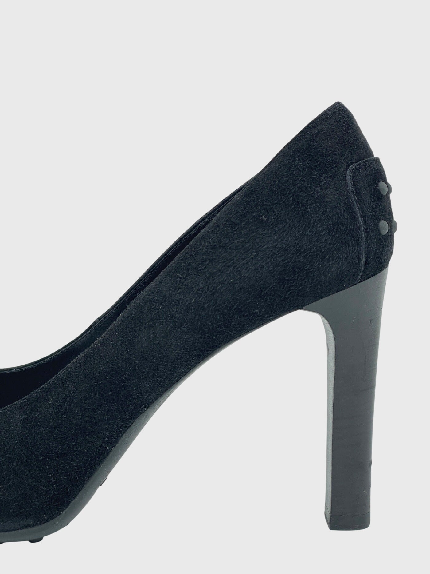 Tod's Suede Pump EU 38.5 Schwarz - Image 5