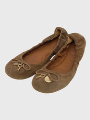 See by Chloe Suede Ballerina EU 39.5 Beige
