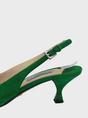 Prada Suede Slingback EU 38.5 Grün - Image 5