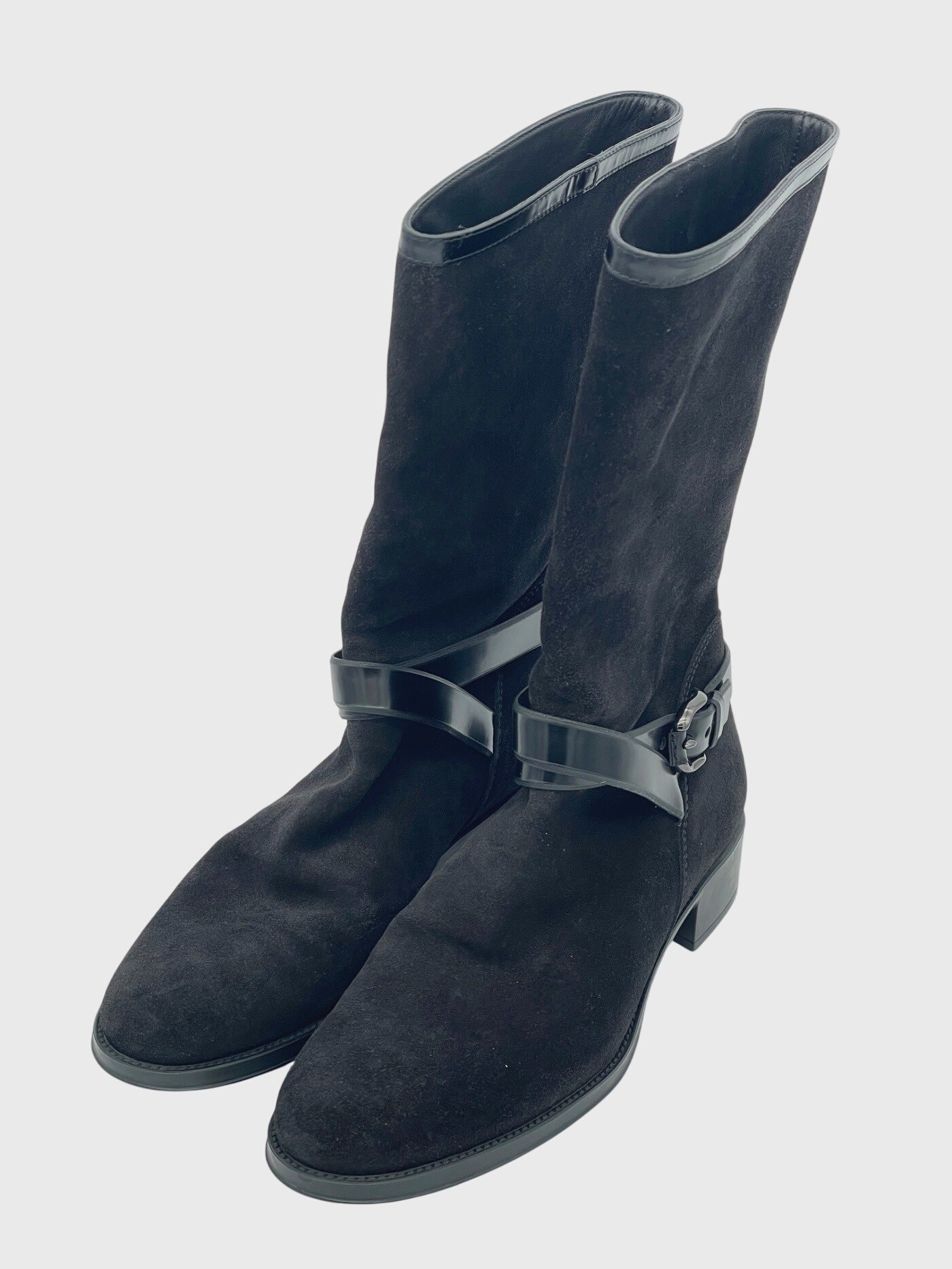 Tod's Gommini Buckle Stiefel EU 38.5 Schwarz