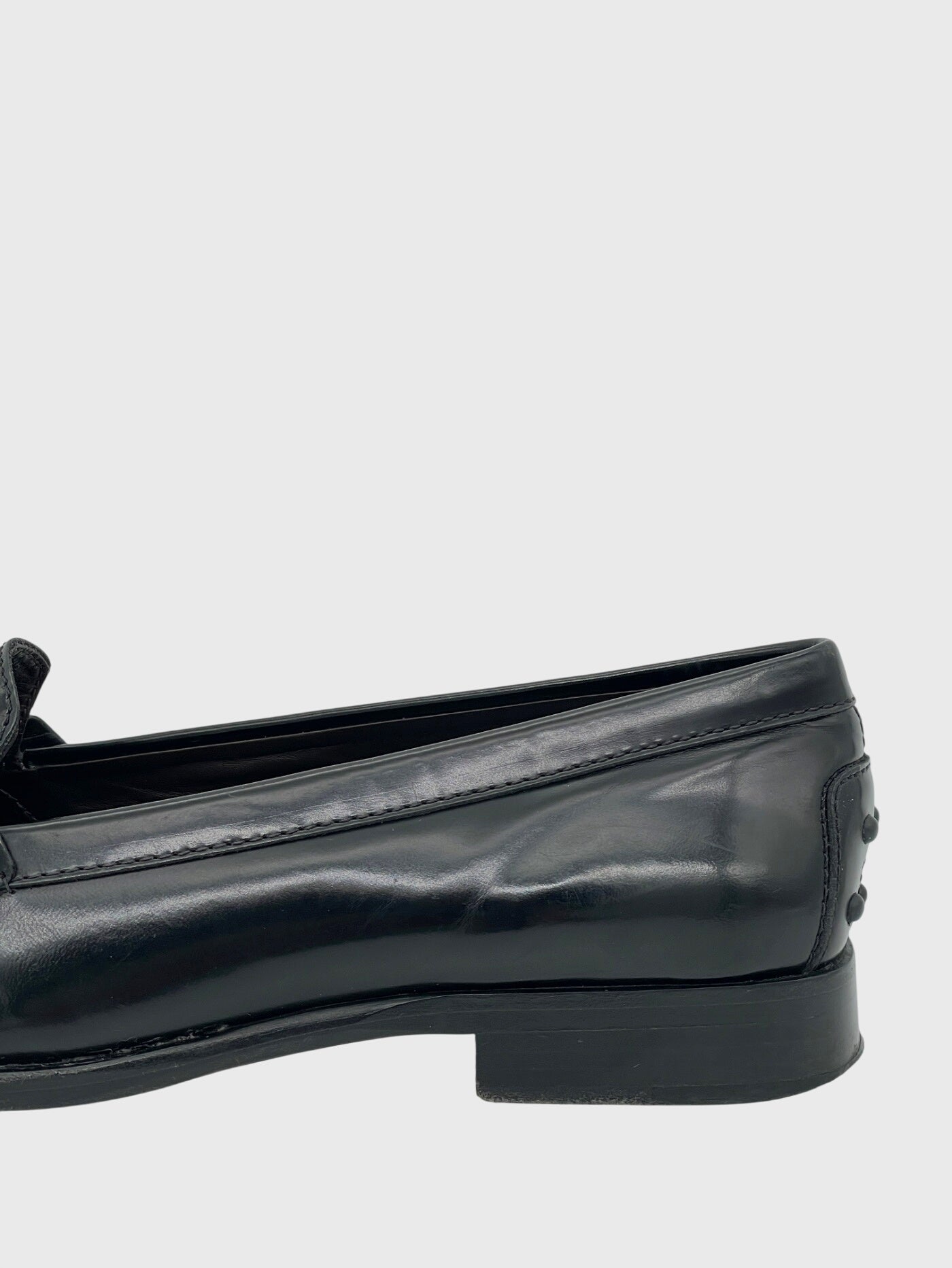 Tod's Leather Hardwear Loafer EU 37 Schwarz - Image 5