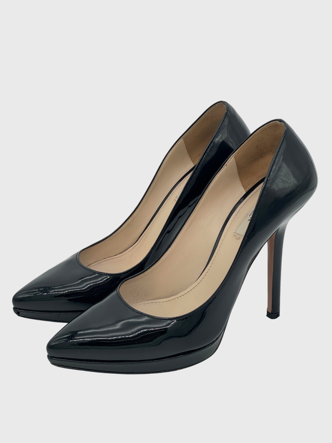 Prada Saffiano Plateau Pump EU 38 Schwarz
