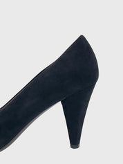 Miu Miu Peep-Toe Suede Pump EU 37 Schwarz - Image 5
