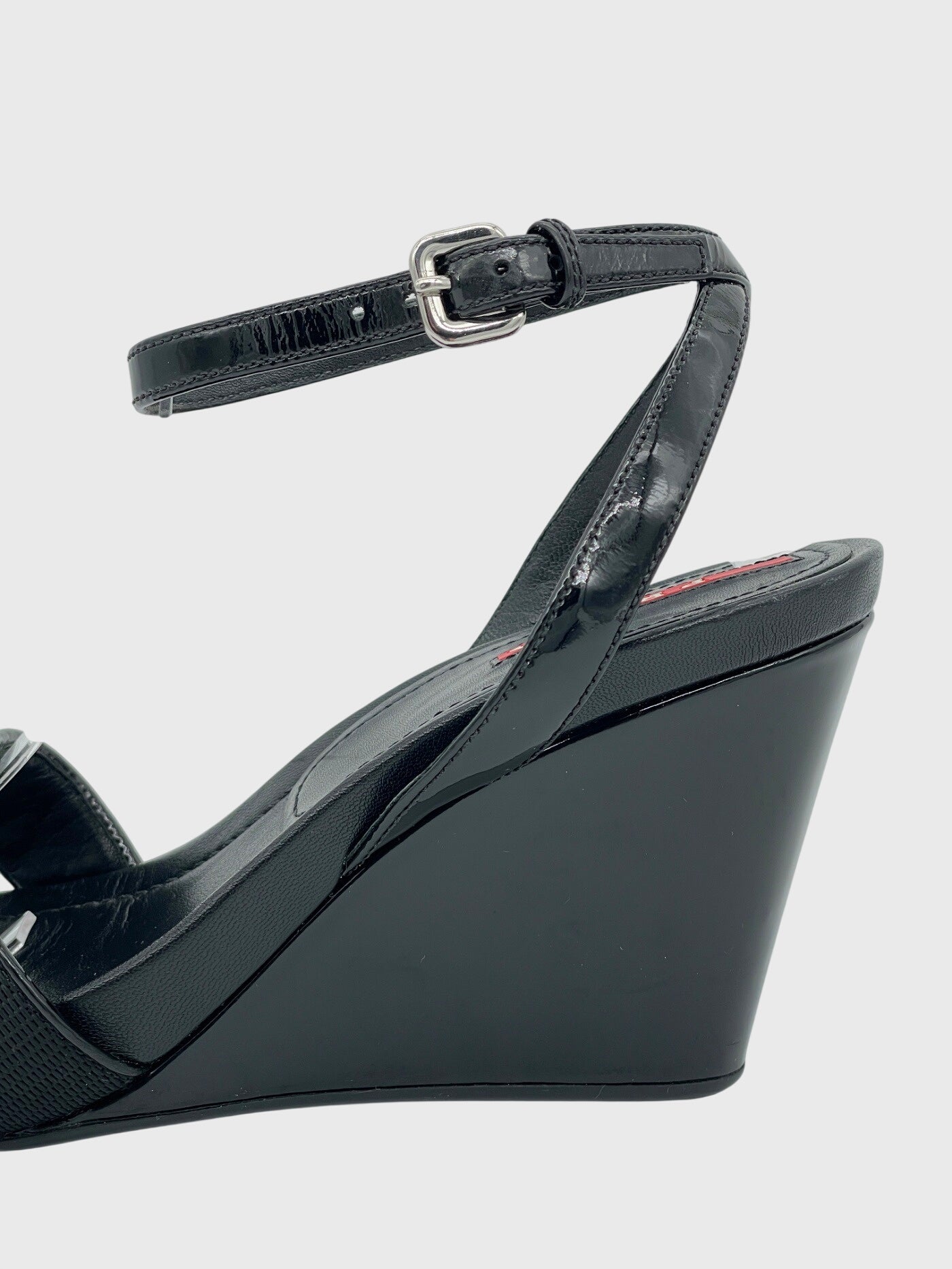 Prada Sport Sandale mit Absatz EU 38 Schwarz - Image 5