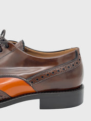 CLOSED Two-Tone Brogue Derby EU 38 Braun - Image 5