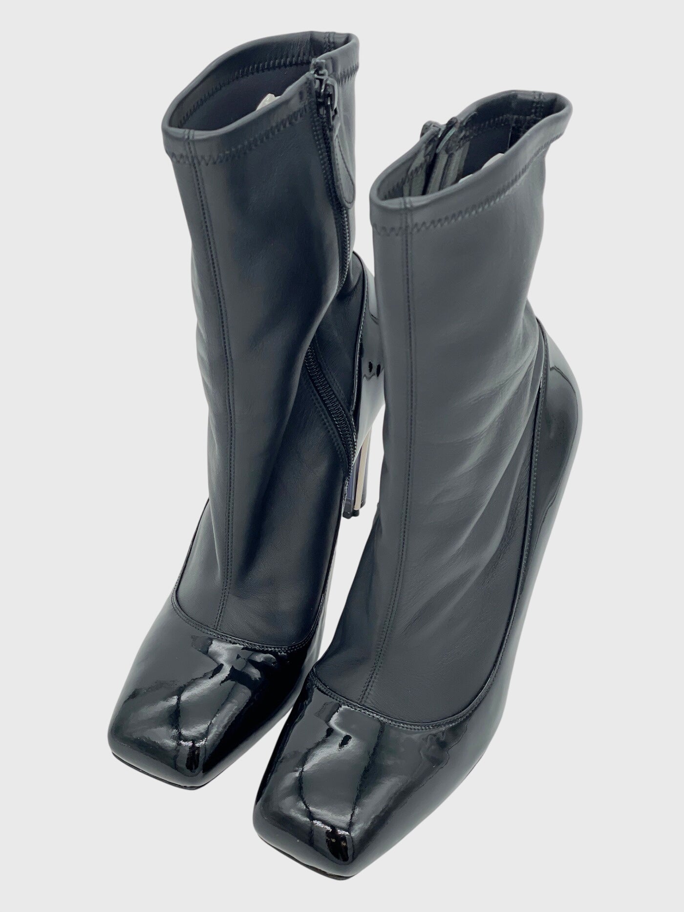 Alexander McQueen Mid-Calf Sock Ankle Boot EU 39 Schwarz