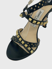 Jimmy Choo Inga Leather Sandale mit Absatz EU 36.5 Schwarz - Image 5