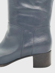 Sergio Rossi Leather Stiefel EU 39.5 Blau - Image 5
