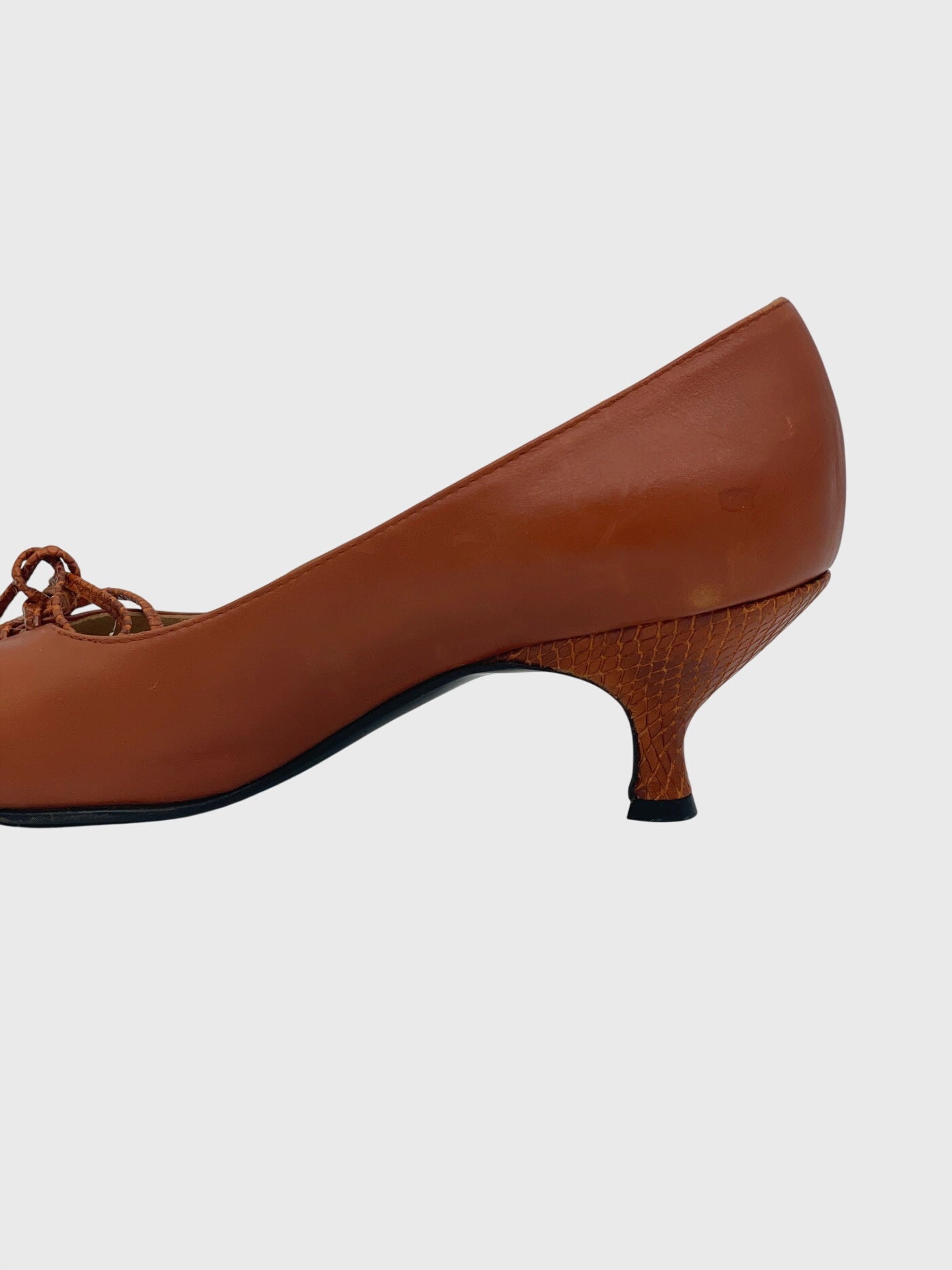 Alberta Ferretti Leather Pump EU 37 Braun - Image 5