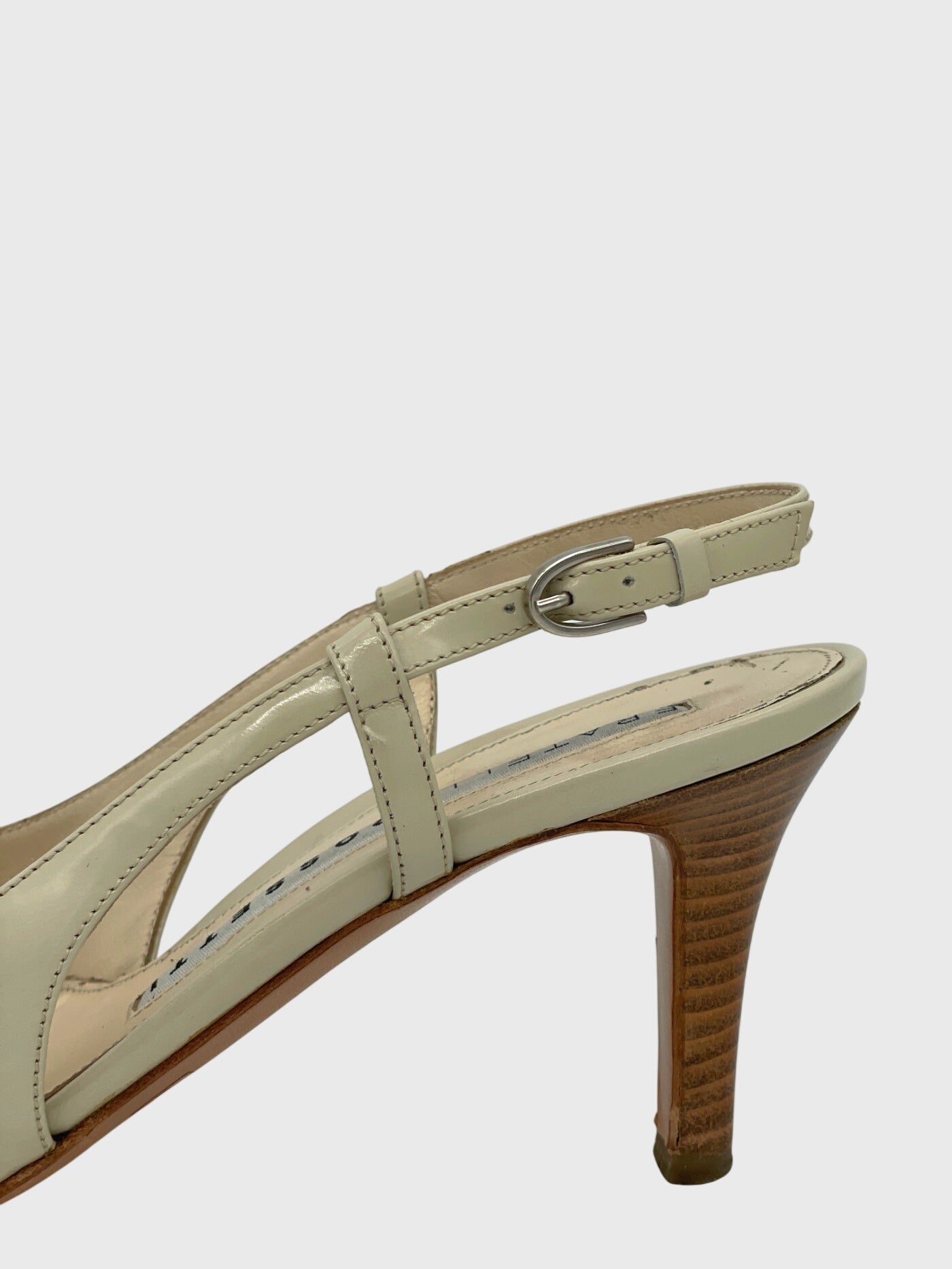 Fratelli Rossetti Patent Leather Slingback EU 37 Beige - Image 5