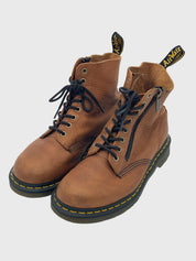 Dr. Martens Pascal w/Zip Combat Stiefel EU 39 Braun