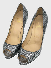 Christian Louboutin Very Prive Pump EU 37 Metallic