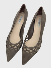 L.K.Bennet Suede Kitten Heel EU 41 Braun