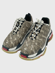 Gucci x Balenciaga "The Hacker Project" Triple S Low Top Sneaker EU 43 Mehrfarbig