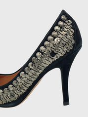 Isabel Marant pour H&M Embellished Suede Pump EU 37 Schwarz - Image 5