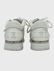 Philipp Plein Crystal Spikes High Top Sneaker EU 39 Weiß - Image 4