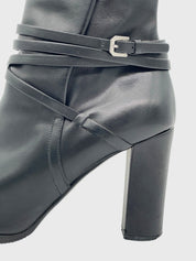 Jil Sander Strap Block Ankle Boot EU 39.5 Schwarz - Image 5