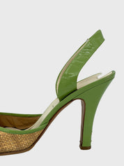 Prada Cap Toe Slingback EU 38 Mehrfarbig - Image 5