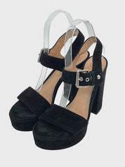 Gianvito Rossi Gina Platform Sandale mit Absatz EU 36.5 Schwarz
