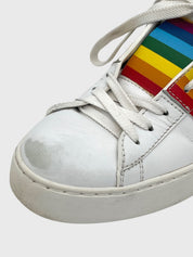 Valentino Garavani Open "Love & Hope" Rainbow Low Top Sneaker EU 36 Weiß - Image 5