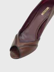 Miu Miu Leather Pump EU 37 Braun - Image 5