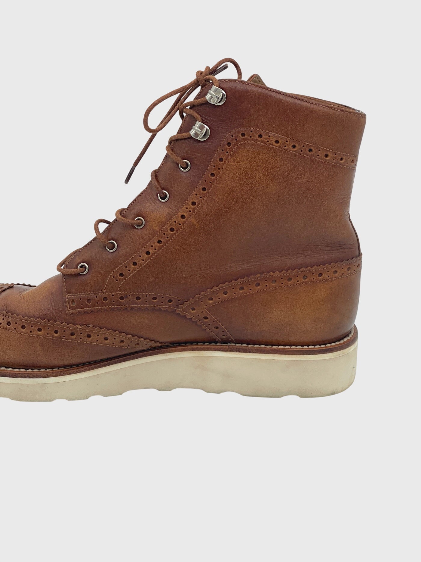 Bally Colliman Wingtip Ankle Boot EU 42 Braun - Image 5