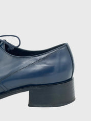 Prada Chunky Block Heel Oxford EU 38.5 Blau - Image 5