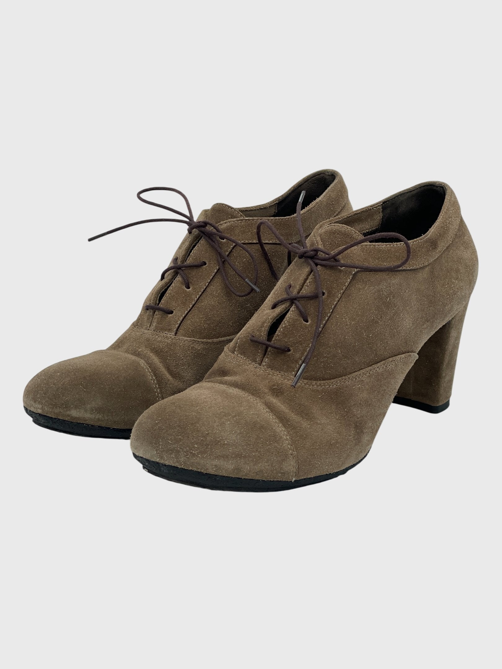 Roberto del Carlo Suede Lace-UP Pump EU 38 Braun - Image 3