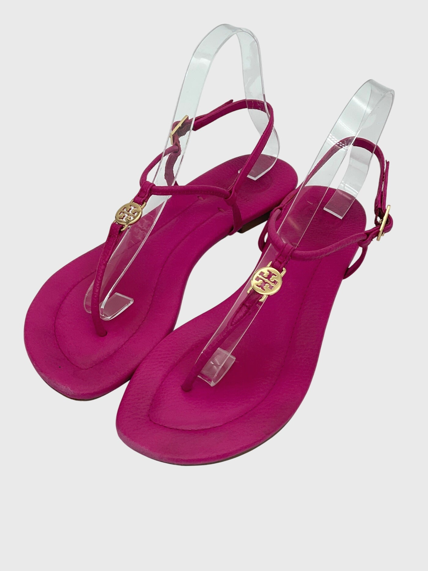 Tory Burch Capri Strap Zehensteg Sandale EU 39 Pink