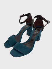 Santoni Rose Collection Sandale mit Absatz EU 37.5 Blau