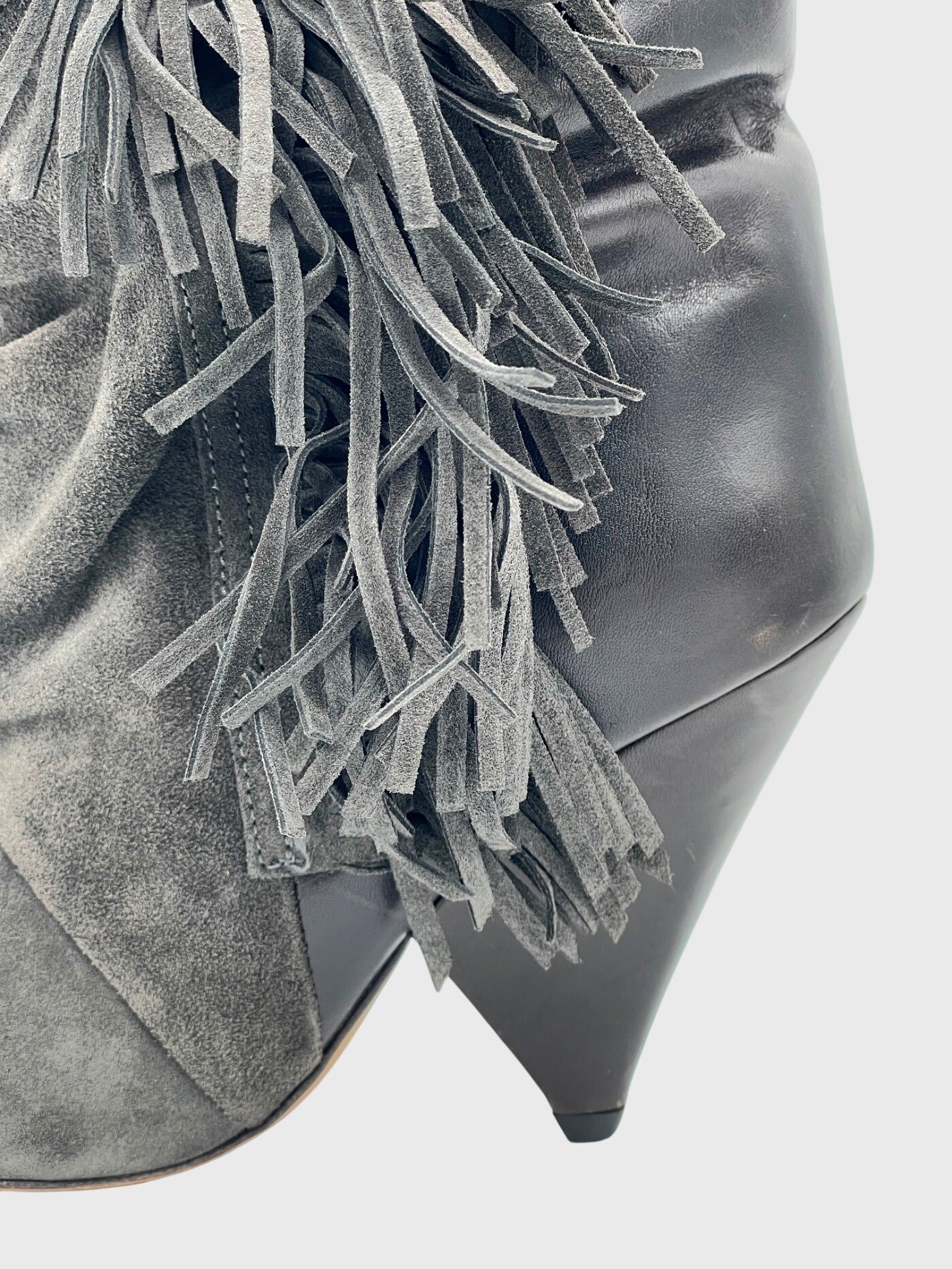Isabel Marant pour H&M Fringed Ankle Boot EU 36 Grau - Image 5