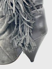 Isabel Marant pour H&M Fringed Ankle Boot EU 36 Grau - Image 5