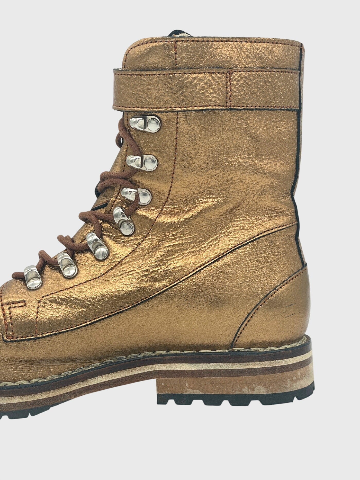 Luis Trenker Alpin-Lifestyle Combat Stiefel EU 38 Metallic - Image 5