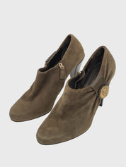 Gucci  Hysteria Crest Coin Ankle Boot EU 40 Grün