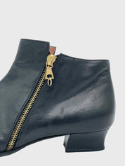 Sergio Rossi Leather Ankle Boot EU 38 Schwarz - Image 5