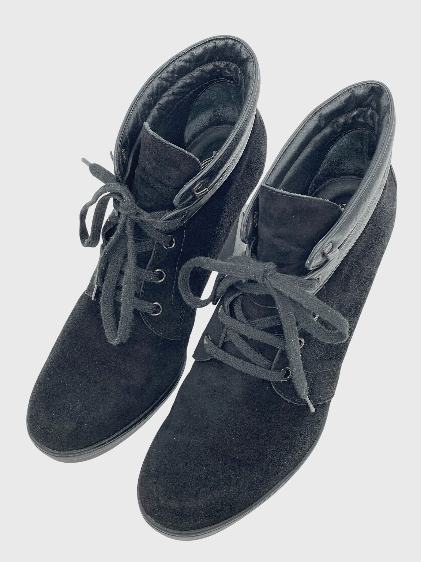 Tod's Gommino Lace-Up Ankle Boot EU 40 Schwarz
