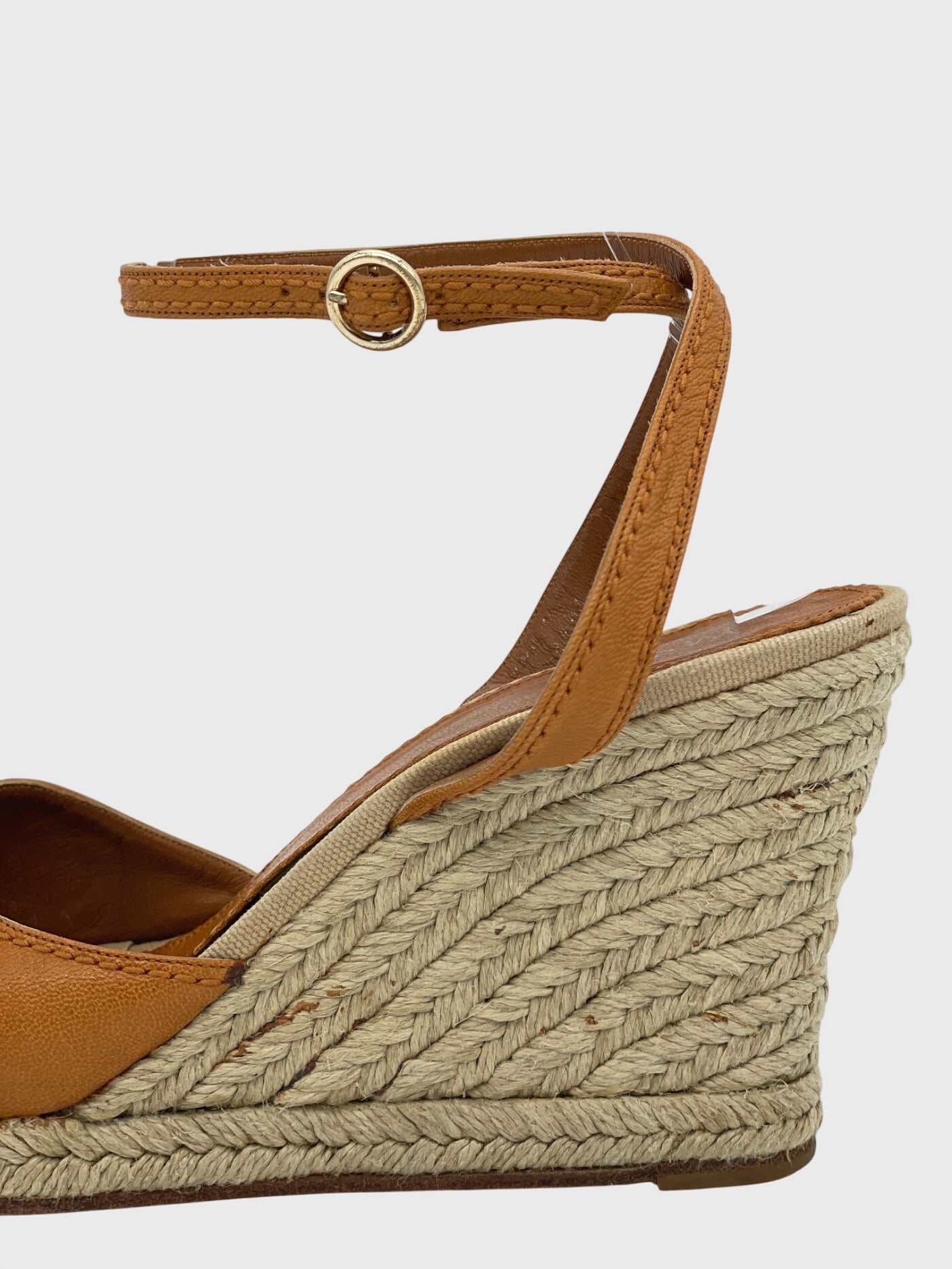 Saint Laurent / YSL Espadrille Sandale mit Absatz EU 39 Braun - Image 5