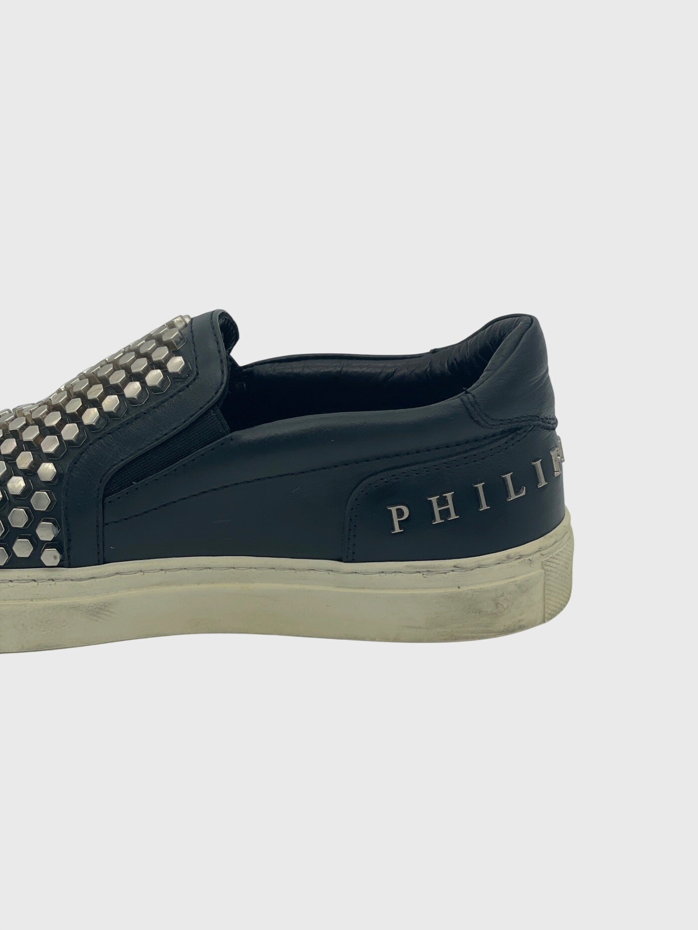 Philipp Plein Studded Nappa Slip-On Sneaker EU 37 Schwarz - Image 5