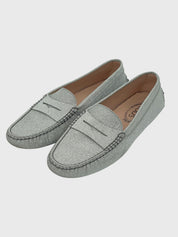 Tod's Gommino Mokassin EU 38.5 Metallic