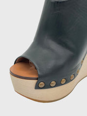 Chloé Penelope Wedge Sandale mit Absatz EU 35.5 Schwarz - Image 5