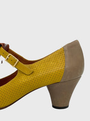 Chie Mihara Block Heel Pump EU 40.5 Gelb - Image 5