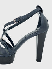 Tod's Platform Sandale mit Absatz EU 36 Blau - Image 5